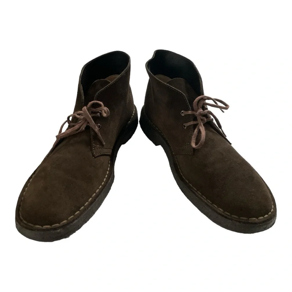CLARKS ~ Originals Desert Boot Brown Suede Chukkas  Crepe Sole size US 9 M